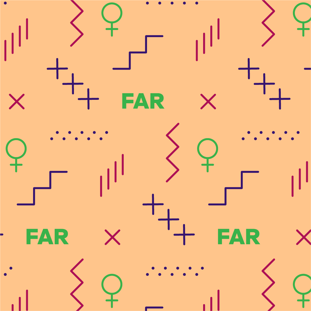 Pattern colourful peach